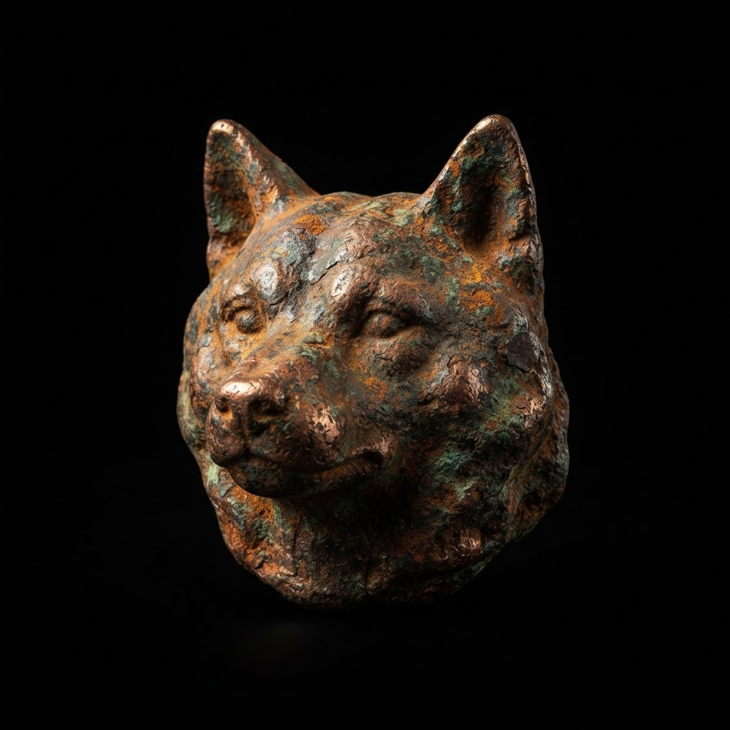 COPPERINU stone Inu head